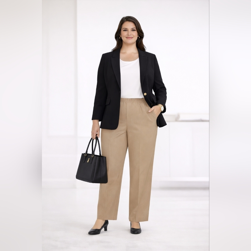 Alfred Dunner Classics Pull-On Pants/Slacks Size 22W Short NWT - Picture 3 of 7